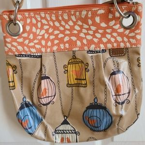 Fossil birdcage crossbody purse